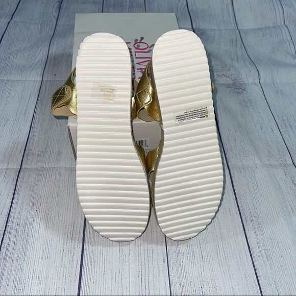 Olivia Miller Trinity Scalloped Espadrille Wedges Sandals - Picture 2 of 7